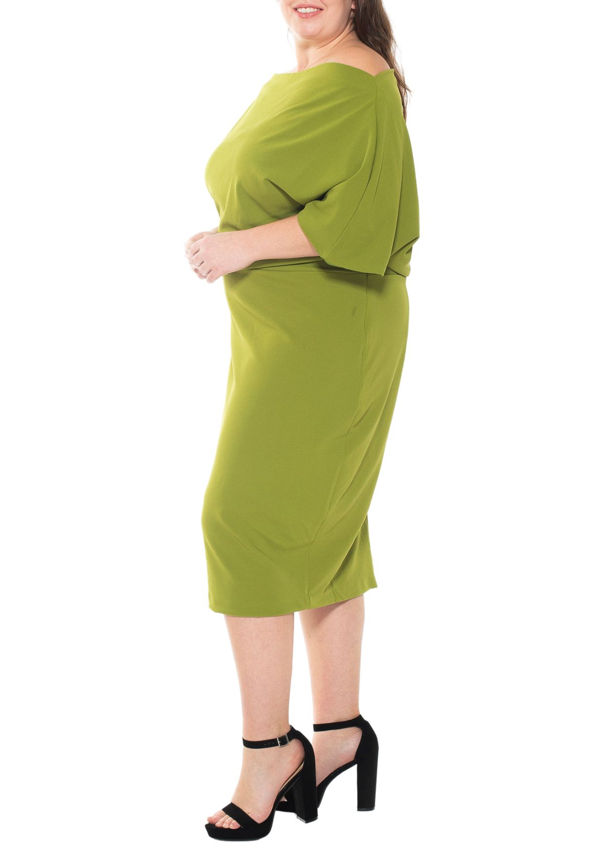 Olivia Draped Sheath