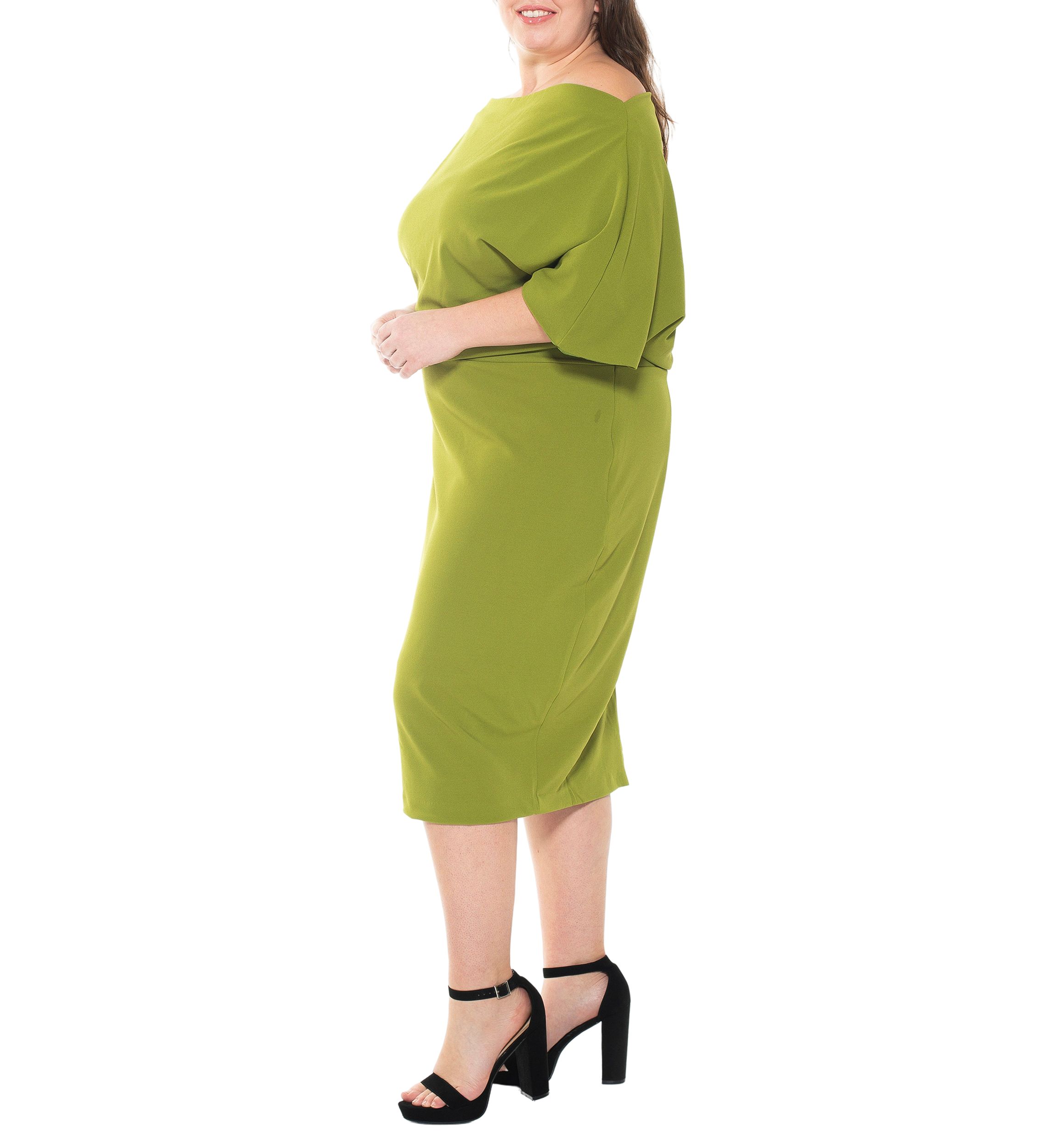 Olivia Draped Sheath
