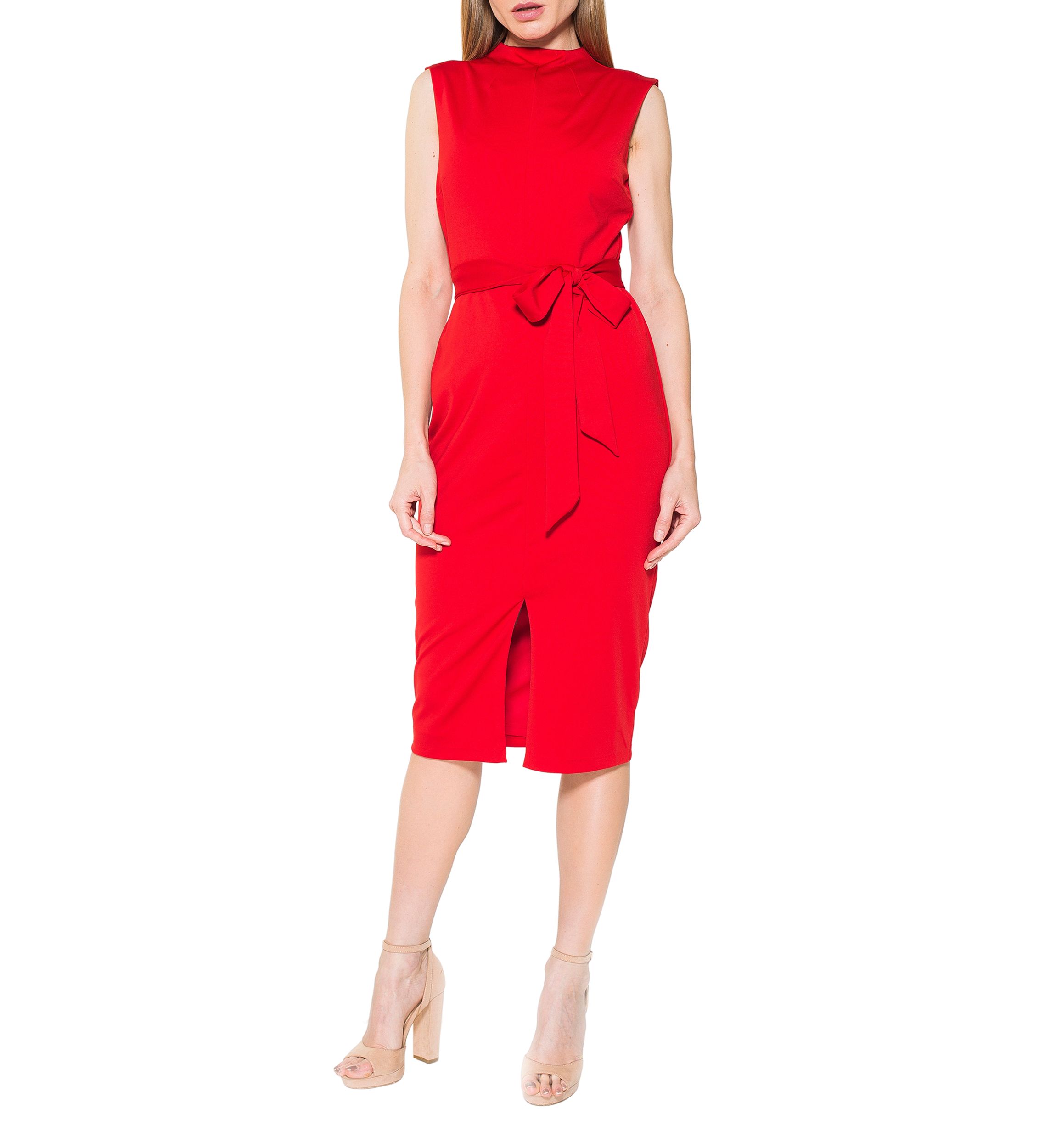 Fara Stretch Front Slit Sheath
