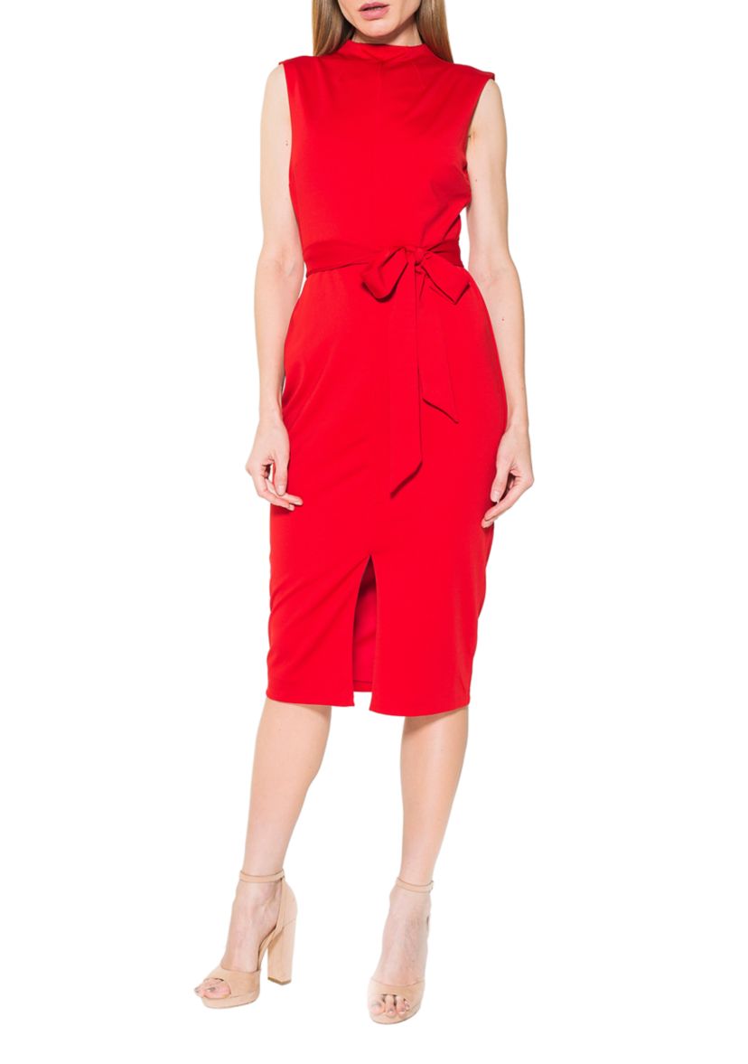 Fara Stretch Front Slit Sheath
