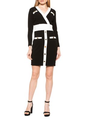 Women's Xena Long Sleeve Contrast Dress