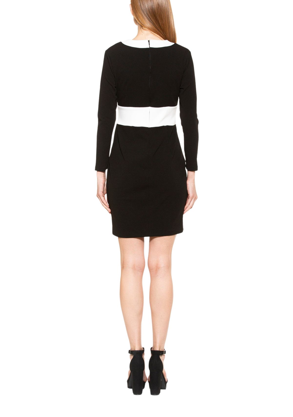 Womens Xena Long Sleeve Contrast Dress