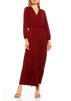 Women's Raglan Blouson Maxi Dress