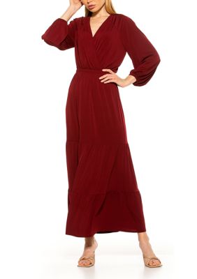 Women's Raglan Blouson Maxi Dress