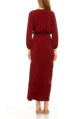 Women's Raglan Blouson Maxi Dress