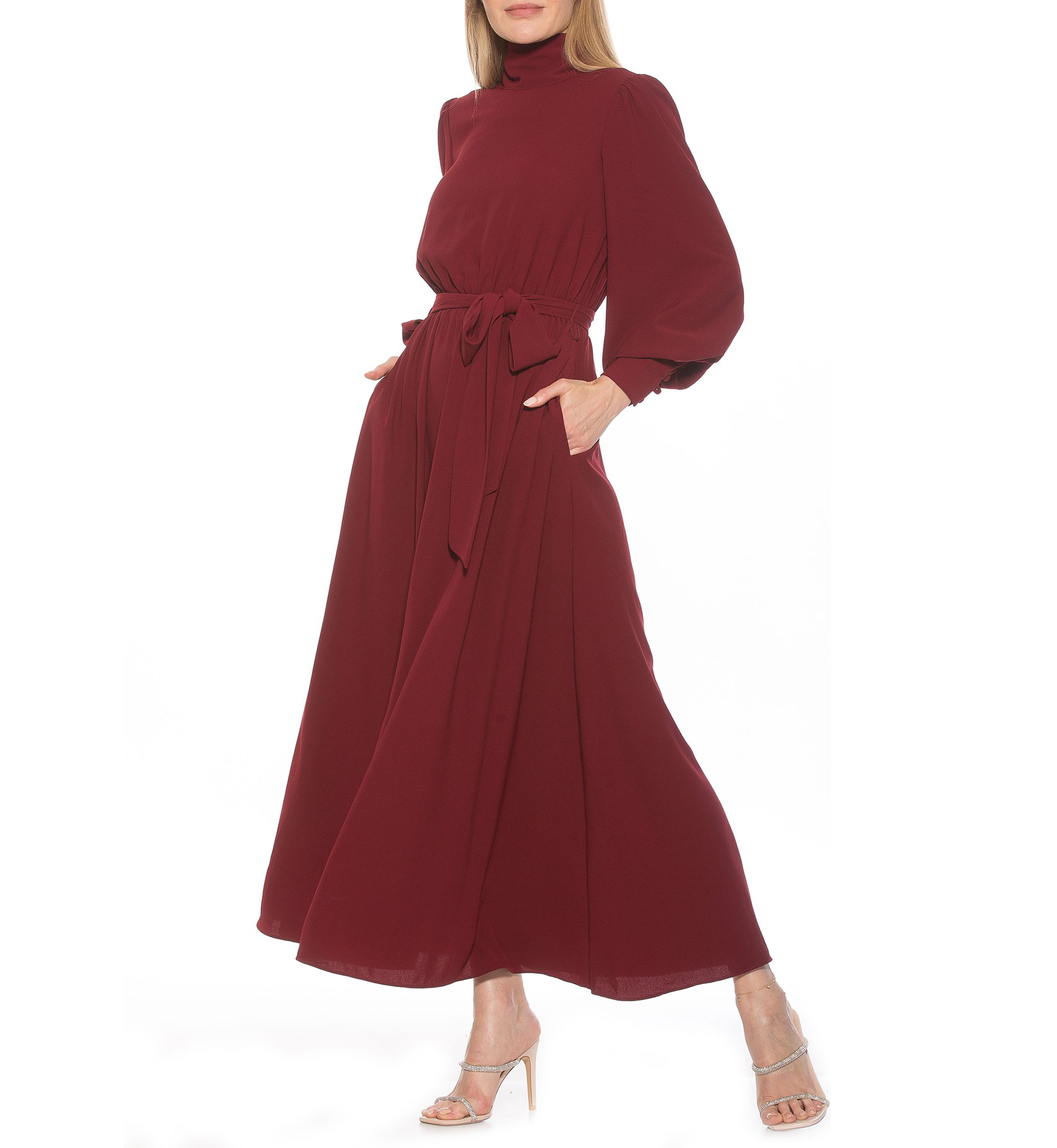 Isaliah Mockneck Maxi Dress