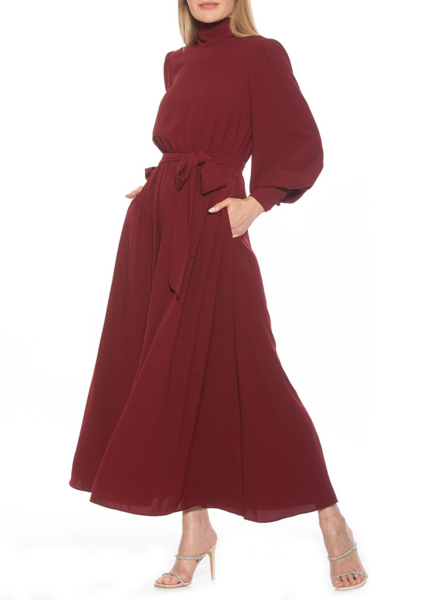 Isaliah Mockneck Maxi Dress