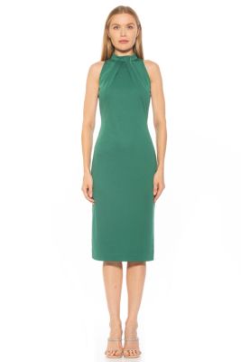 Mila Sleeveless Mockneck Midi Dress