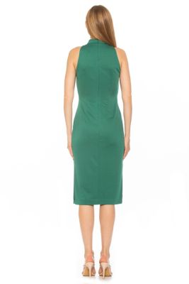 Mila Sleeveless Mockneck Midi Dress