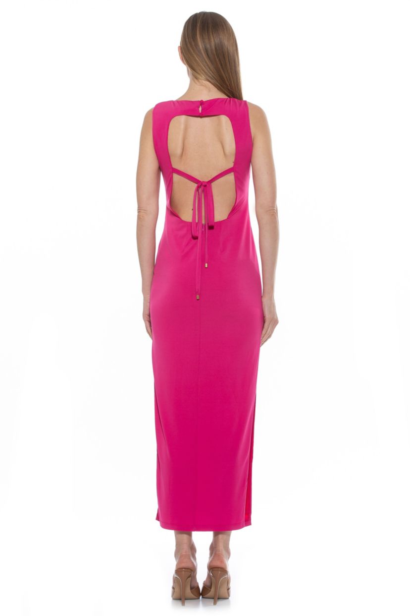 Violet Crewneck Maxi Dress