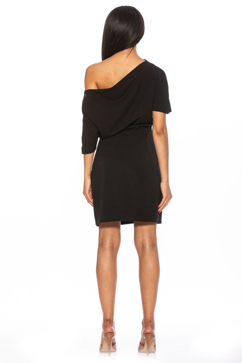 Suri Draped One Shoulder Mini Dress