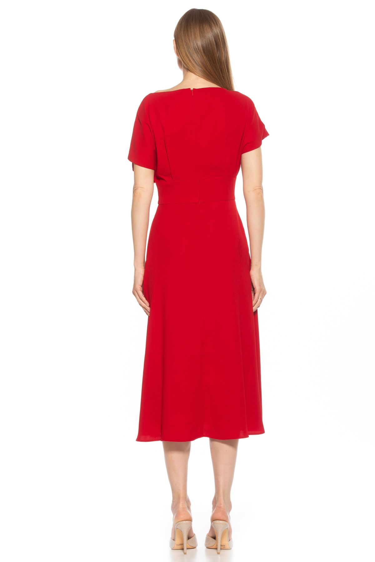 Lottie Dolman Midi Fit And Flare Dress