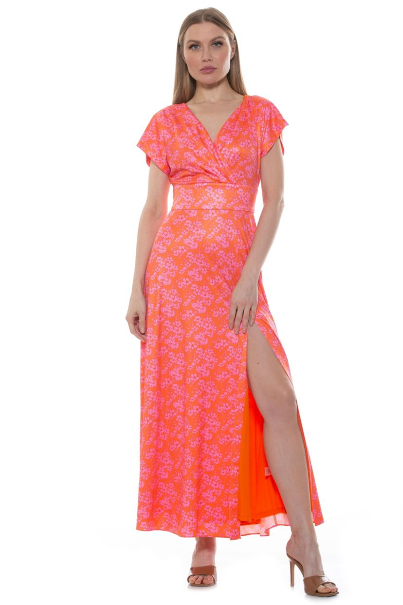 Brielle Surplice Maxi Dress