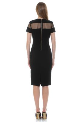 Everleigh Illusion Neck Midi Dress