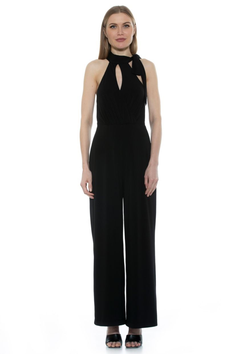 Sienna Halter Draped Jumpsuit