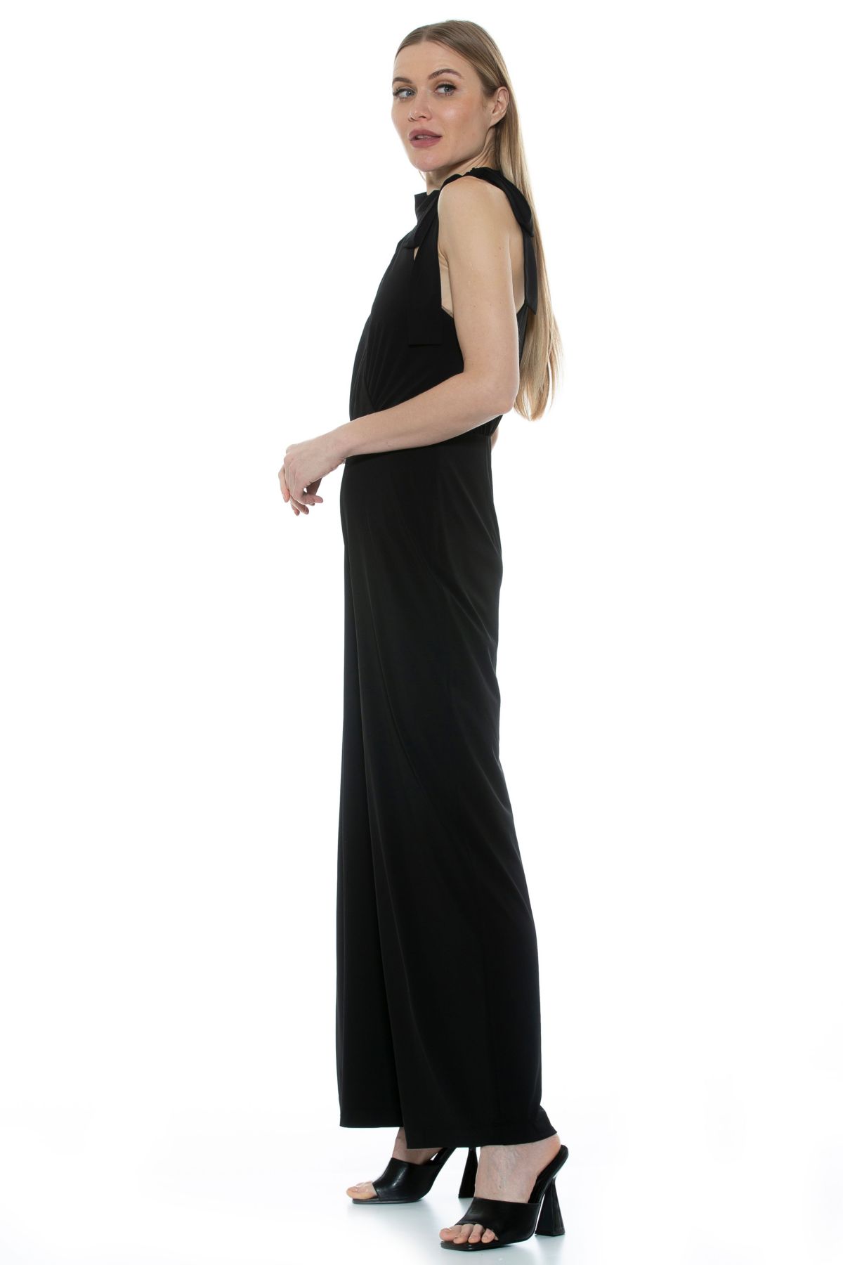 Sienna Halter Draped Jumpsuit