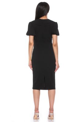 Alexis Ruffle Collar Sheath Dress