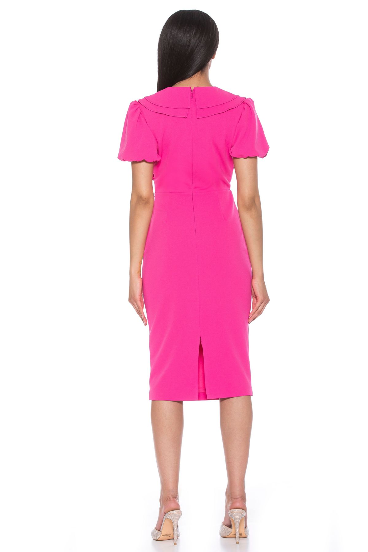 Alexis Ruffle Collar Sheath Dress