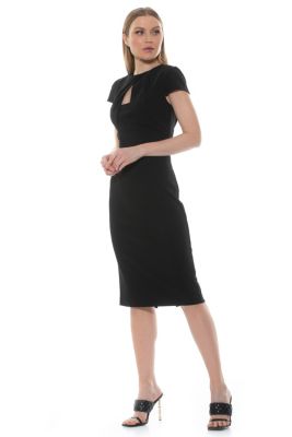 Janine Crewneck Midi Sheath Dress