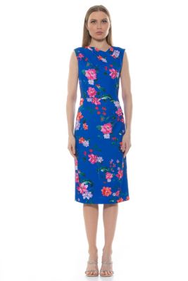 Diane Asym Sleeveless Midi Sheath