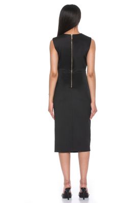 Valeri Crewneck Asymmetric Dress