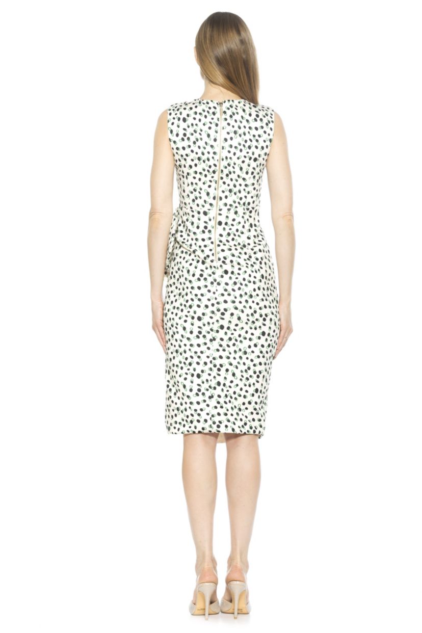 Valeri Crewneck Asymmetric Dress