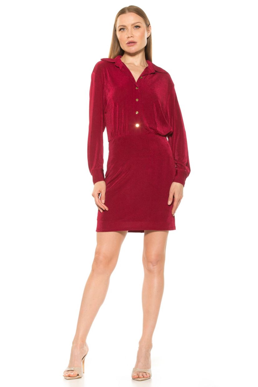 Avril Button Down Mini Shirt Dress