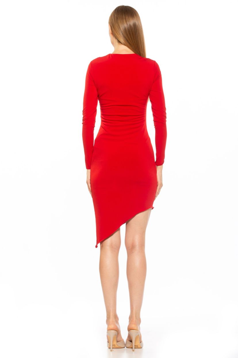 Nyra Asymmetric Draped Dress