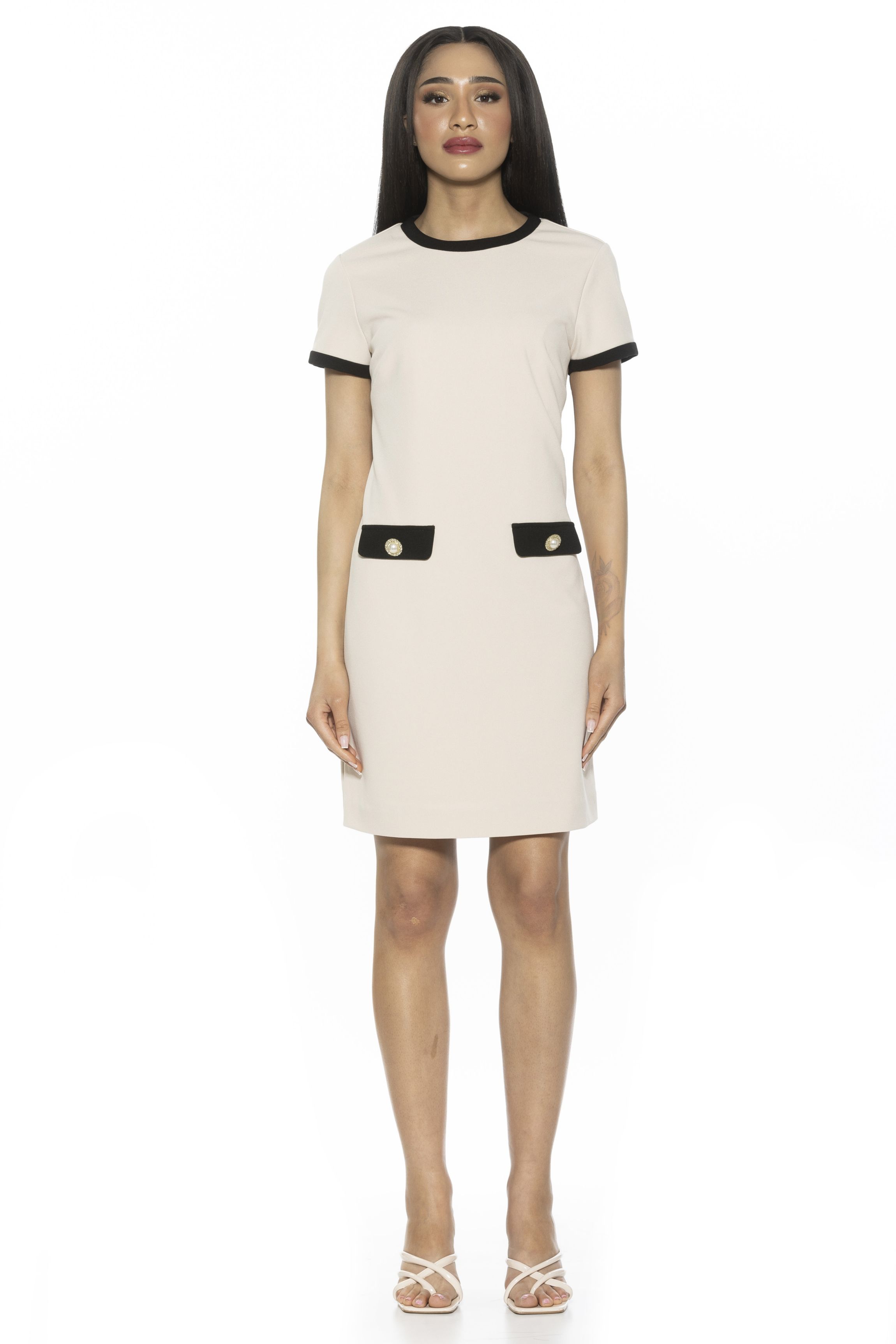 Carys Crewneck Shift Dress