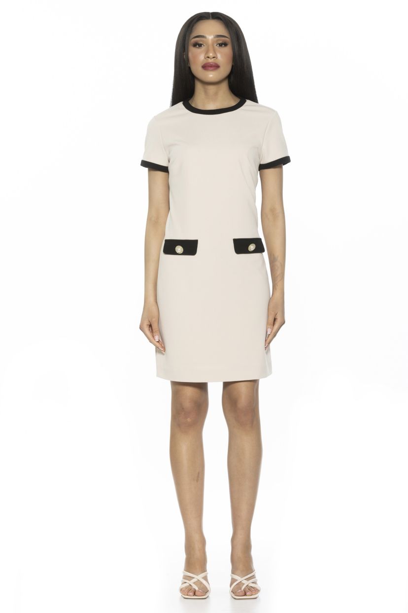 Carys Crewneck Shift Dress