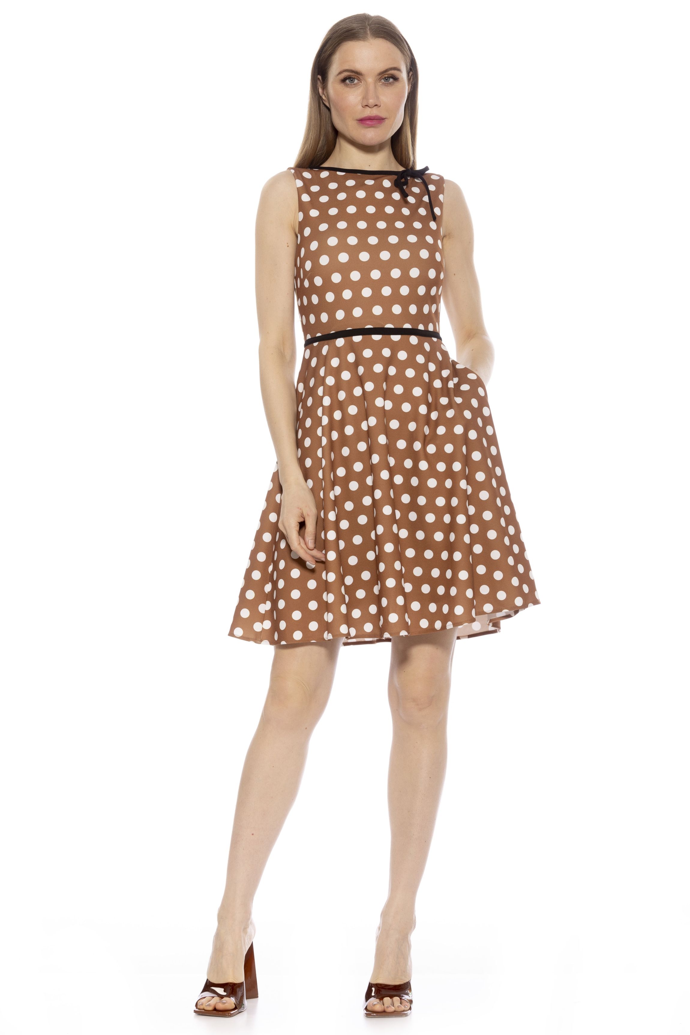 Ida Crewneck Fit And Flare Dress