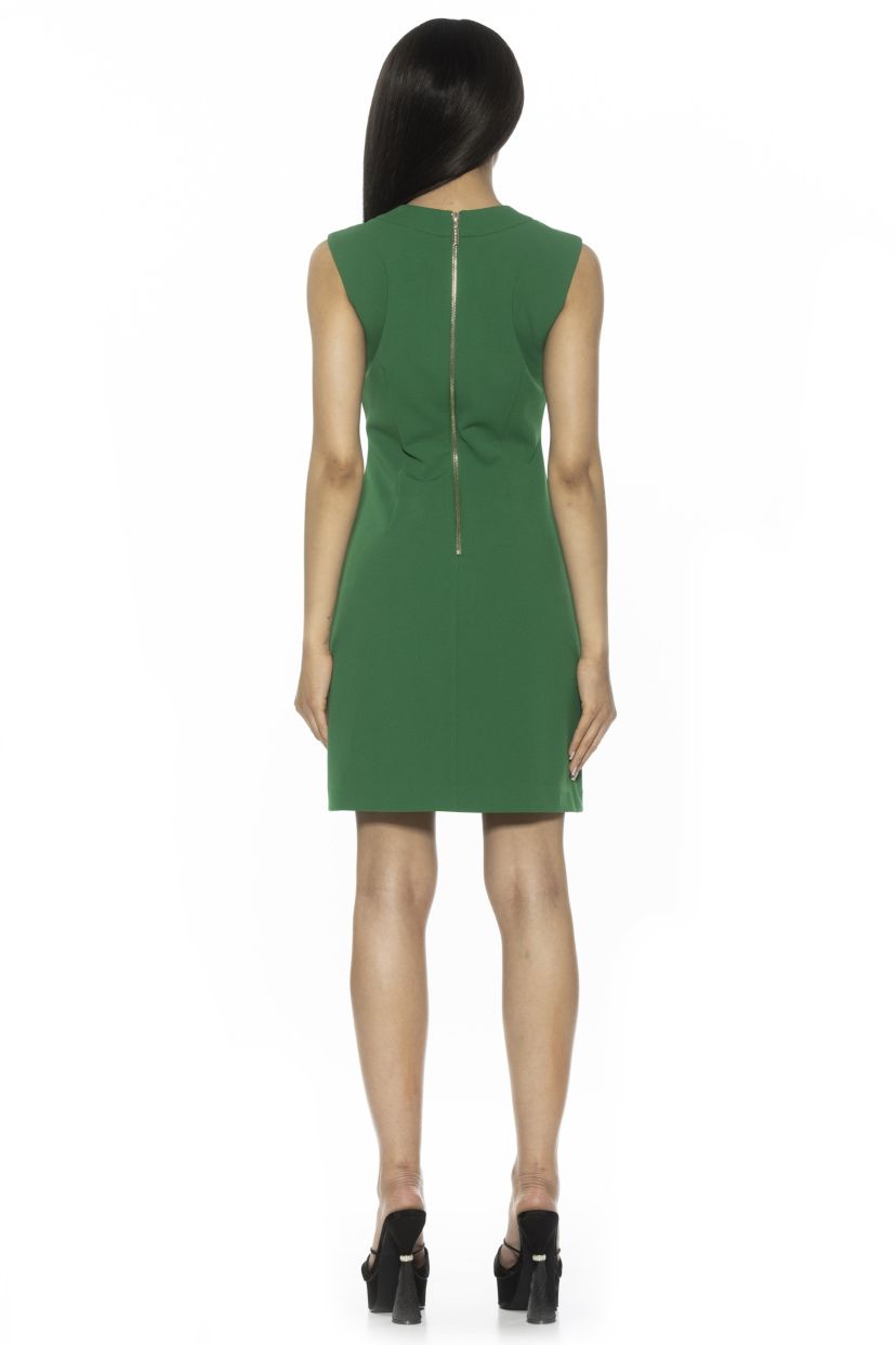 Armani Crewneck Button Down Shift Dress