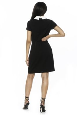 Sandra Collared Cap Sleeve Shift Dress