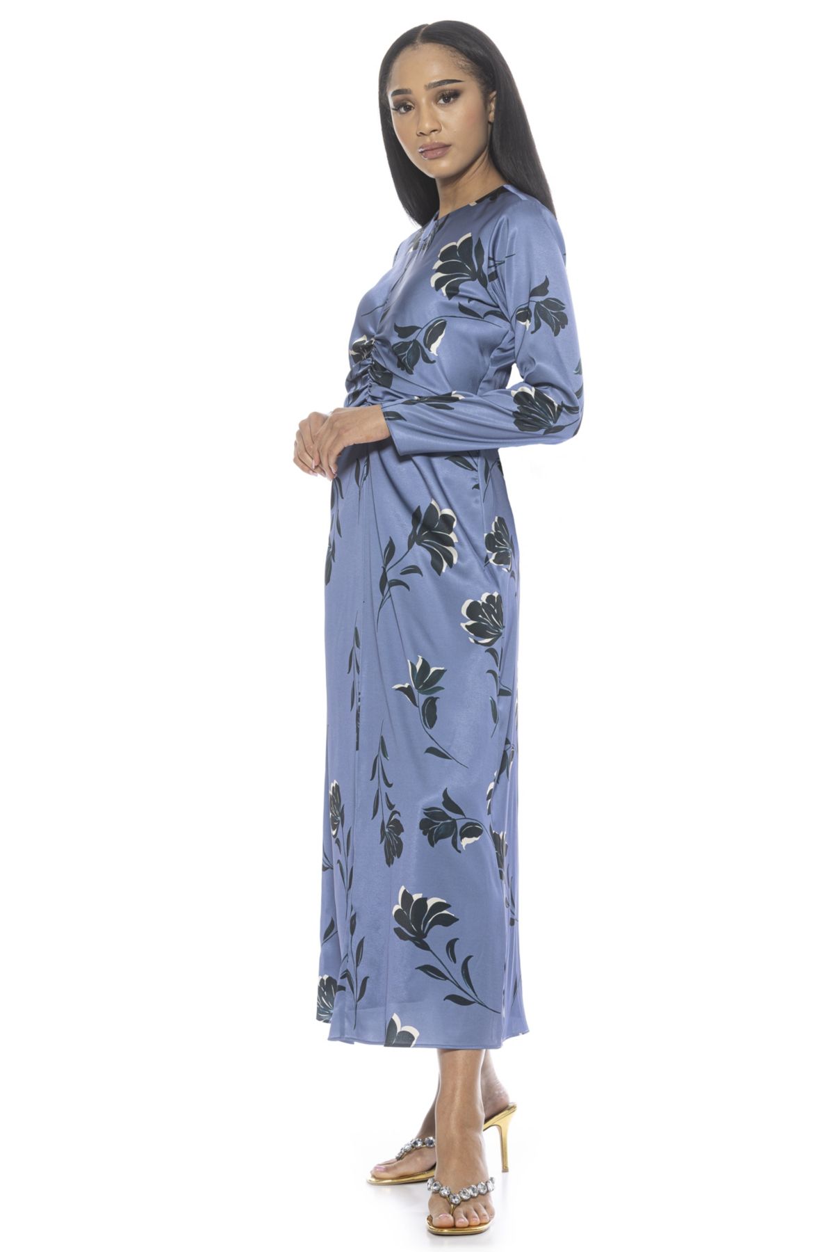 Eira Scoop Neck Midi Dress