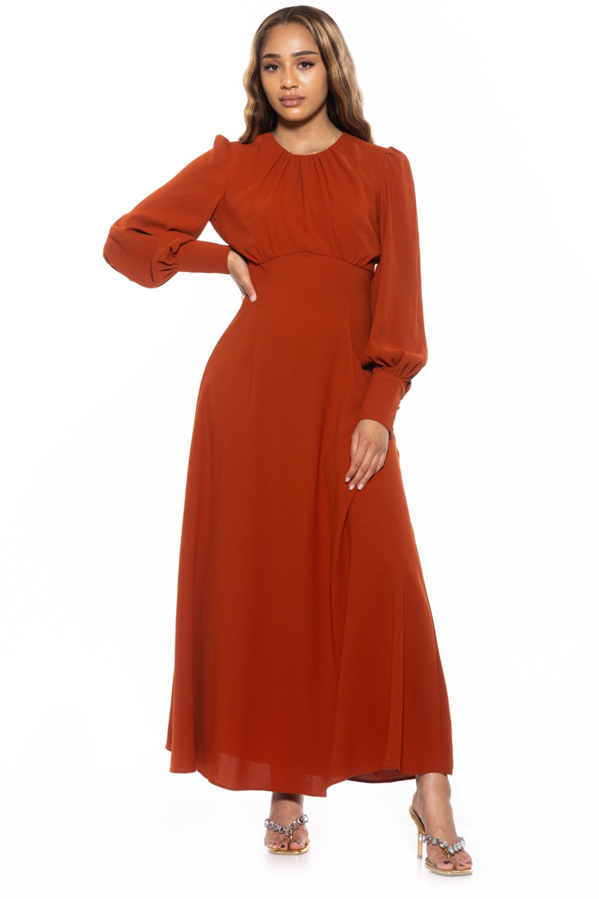 Yesenia Crewneck Maxi Dress