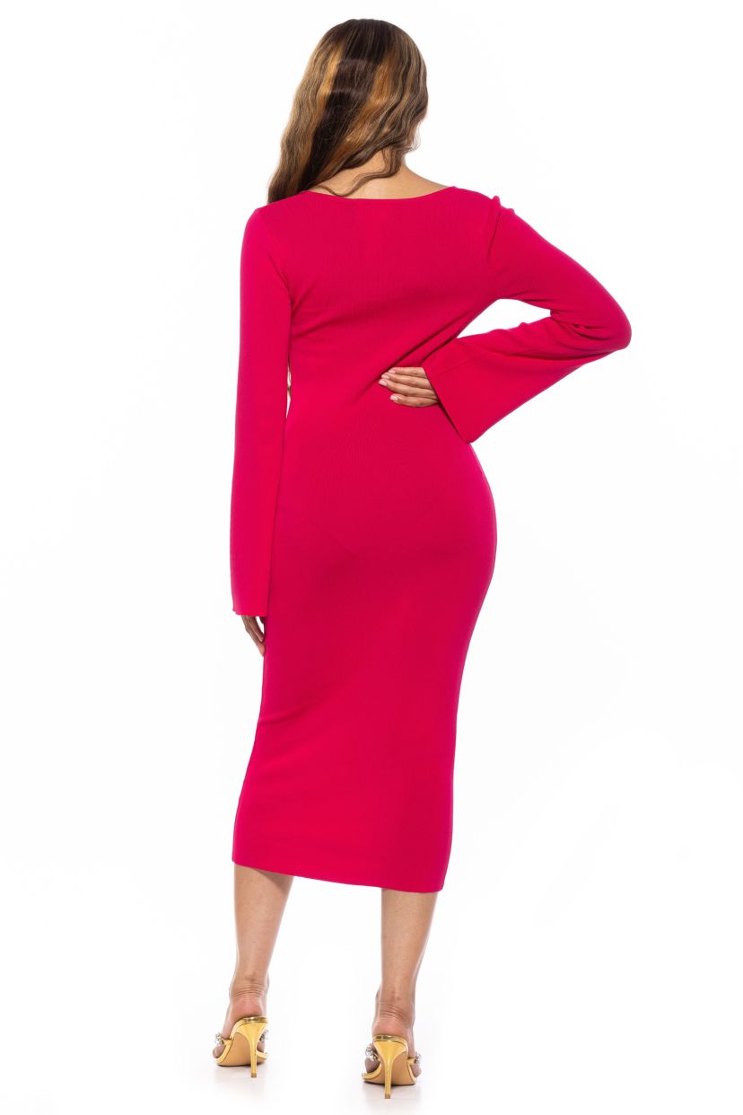 Akari Midi Knit Dress