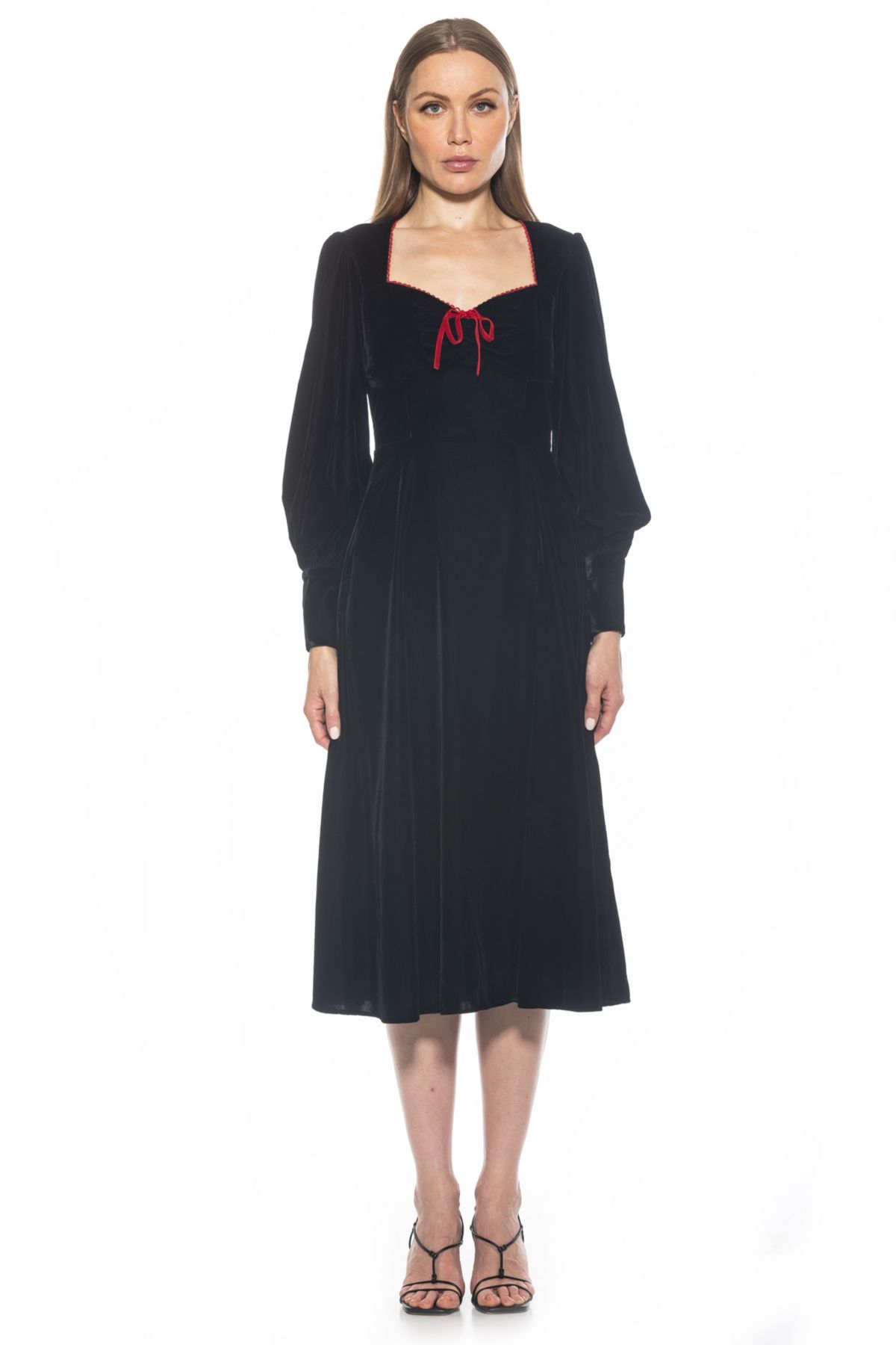 Willa Bubble Sleeve Fit And Flare Dress