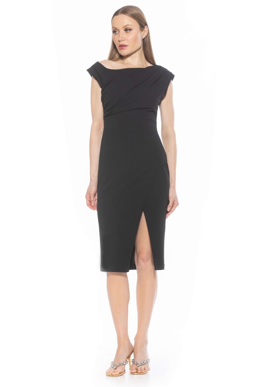 Lavender One Shoulder Draped Dress