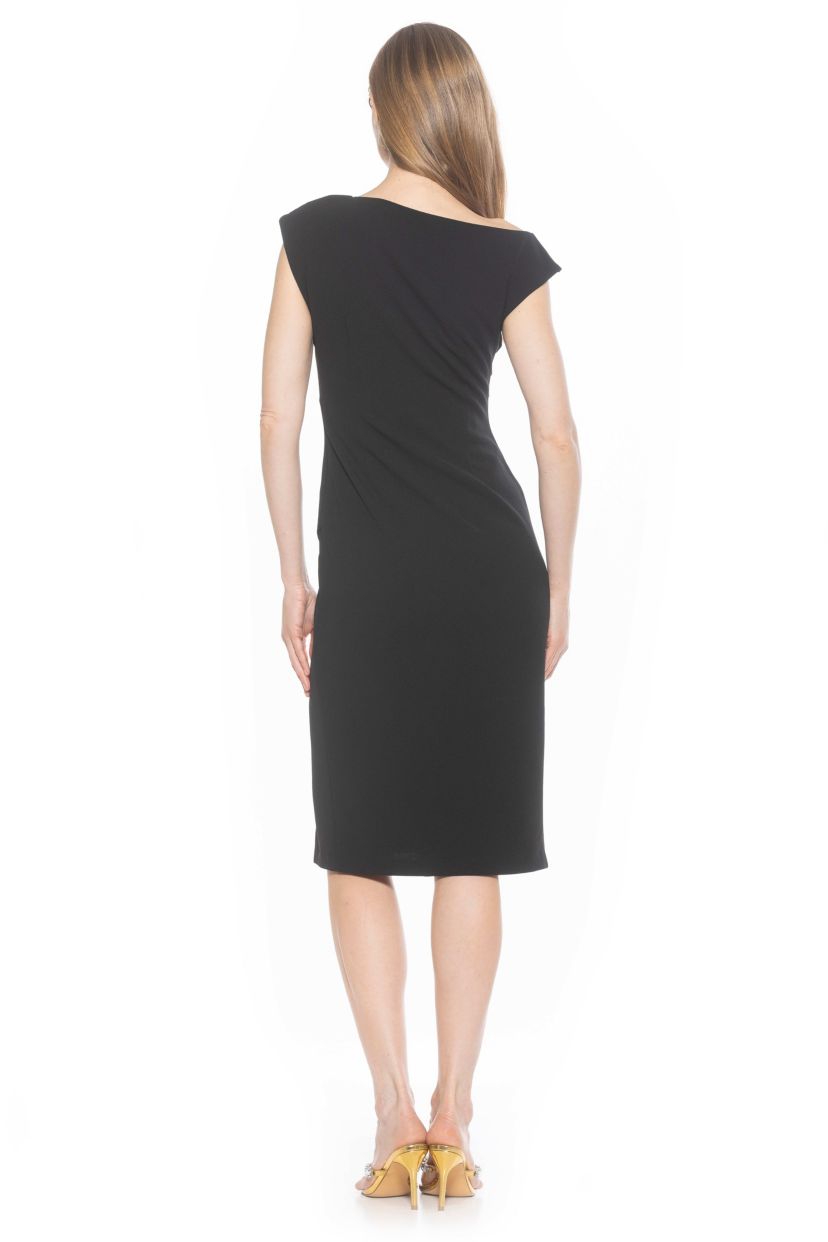 Lavender One Shoulder Draped Dress