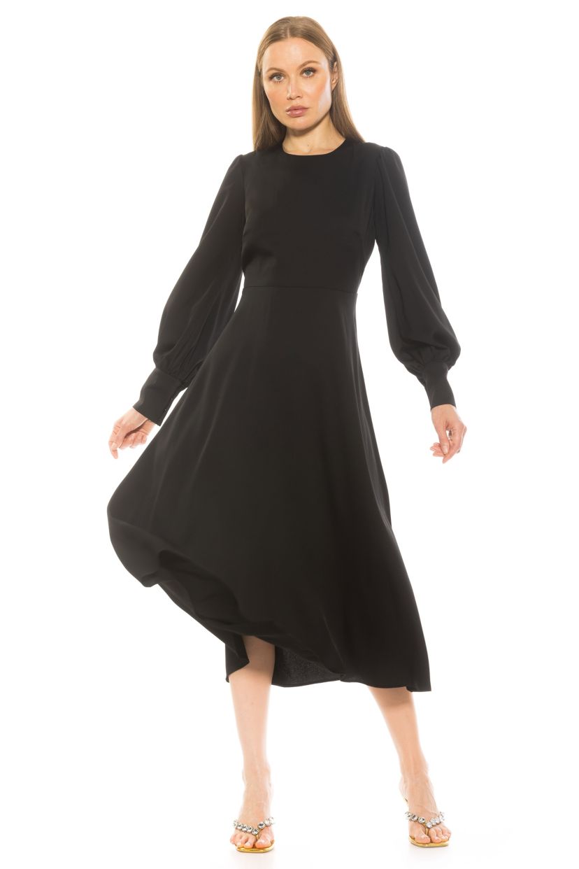 Sophie Crewneck Fit And Flare Dress