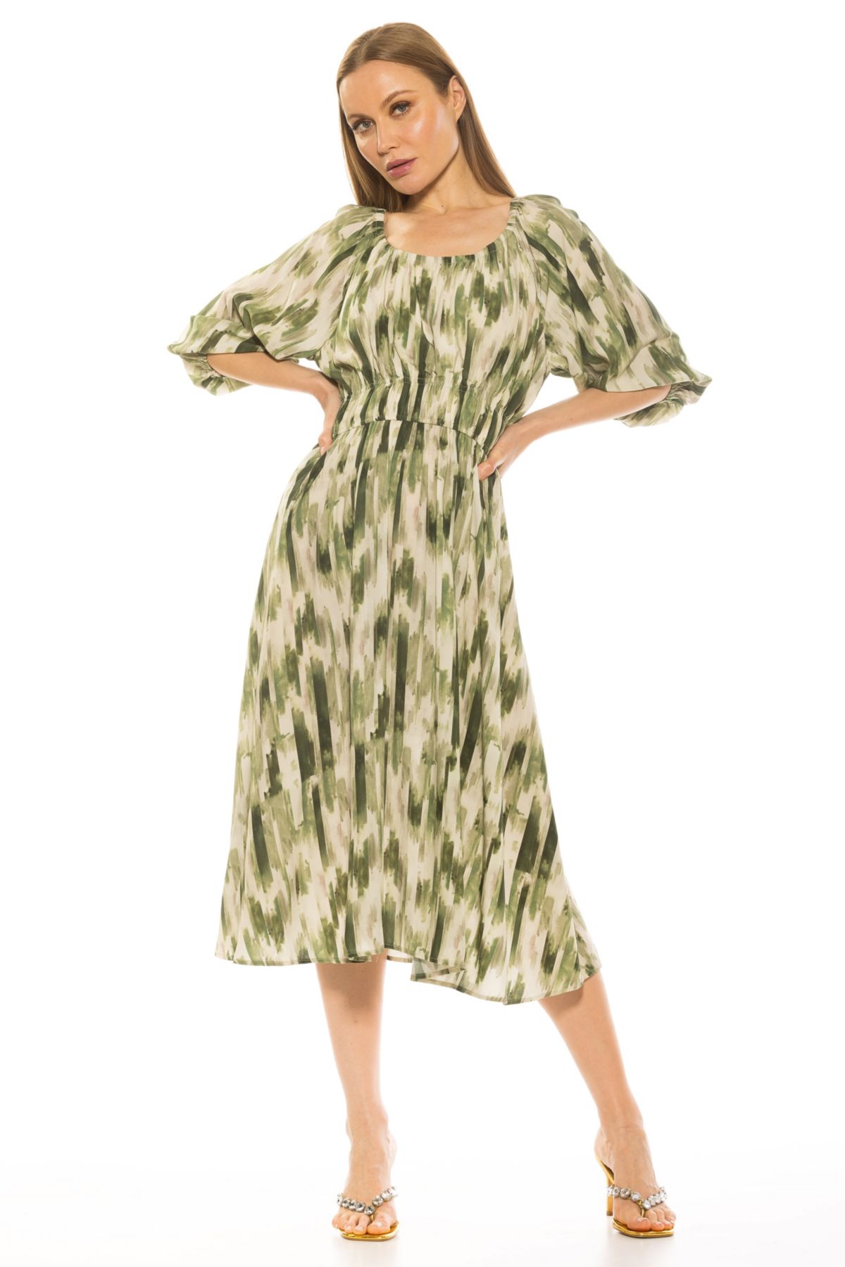 Emily Scoopneck Fit And Flare Dress