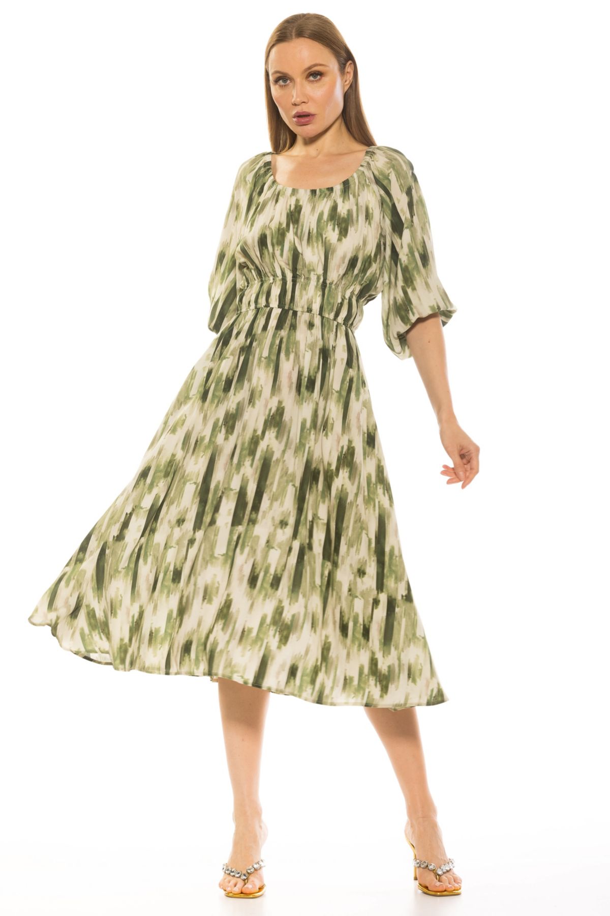 Emily Scoopneck Fit And Flare Dress