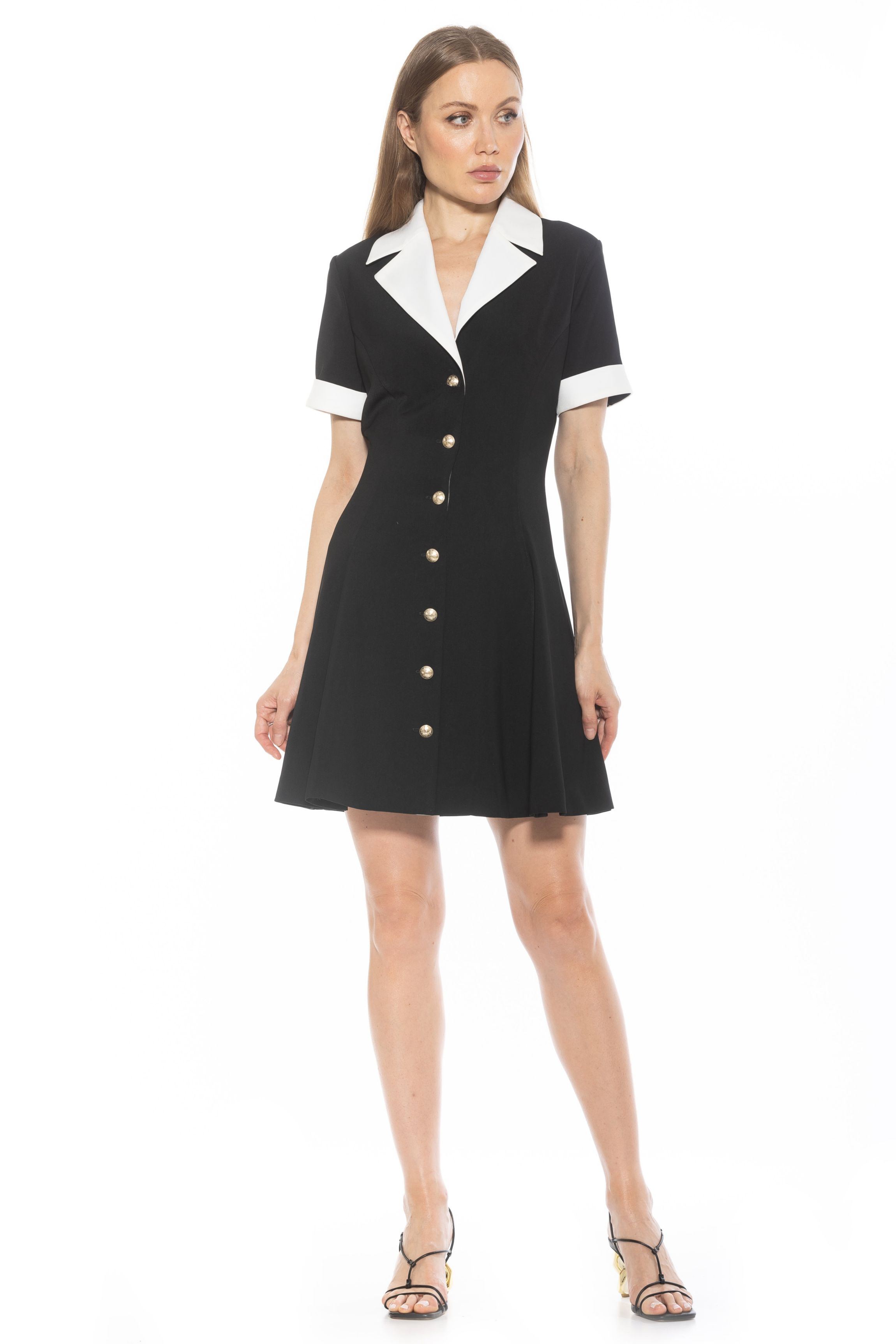 Linus Collar Fit And Flare Dress