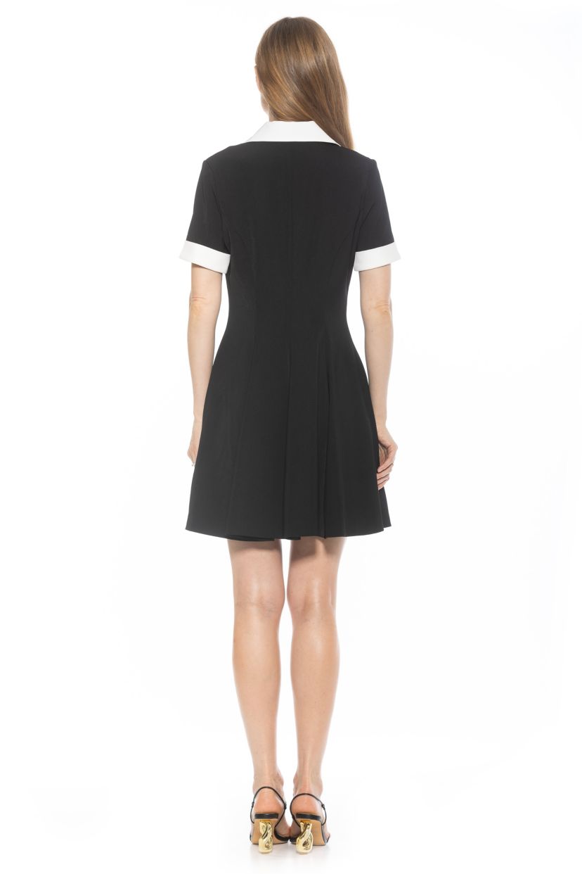 Linus Collar Fit And Flare Dress