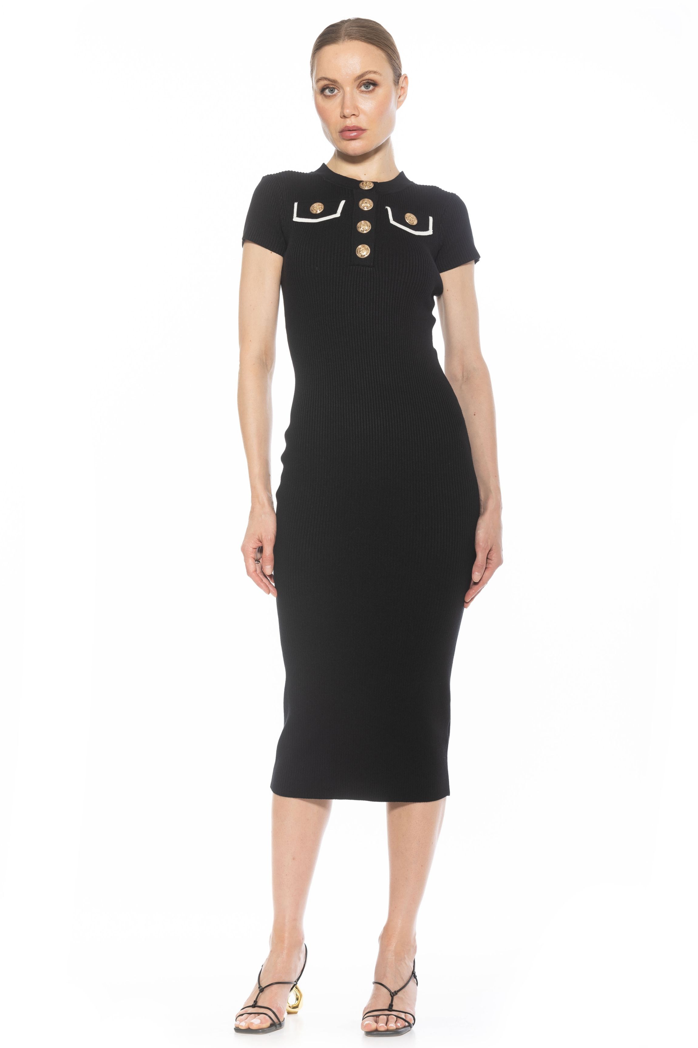 Rhys Crewneck Knit Midi Dress
