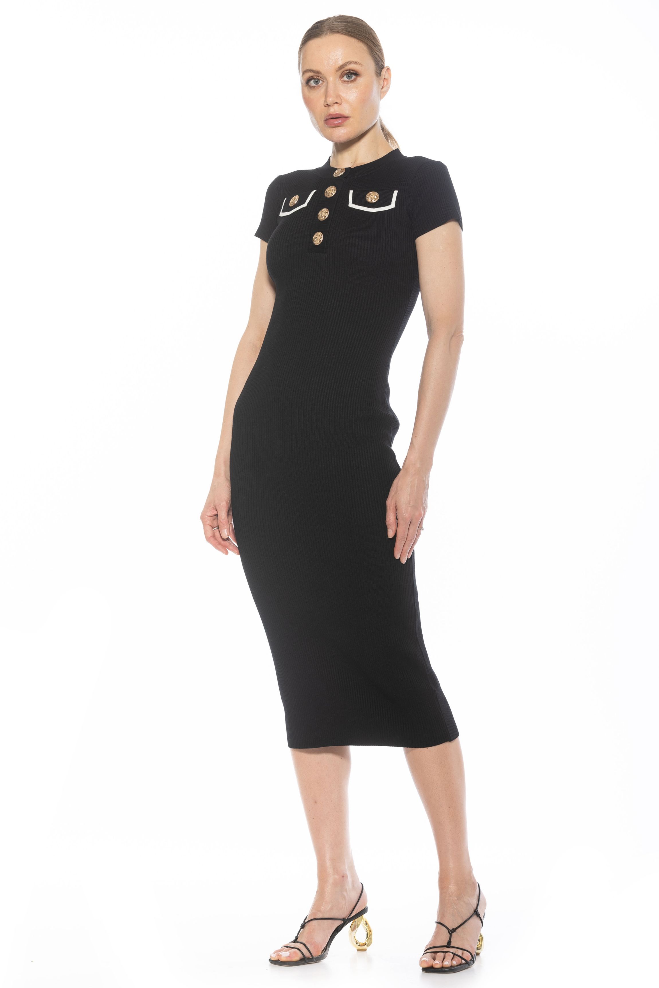 Rhys Crewneck Knit Midi Dress