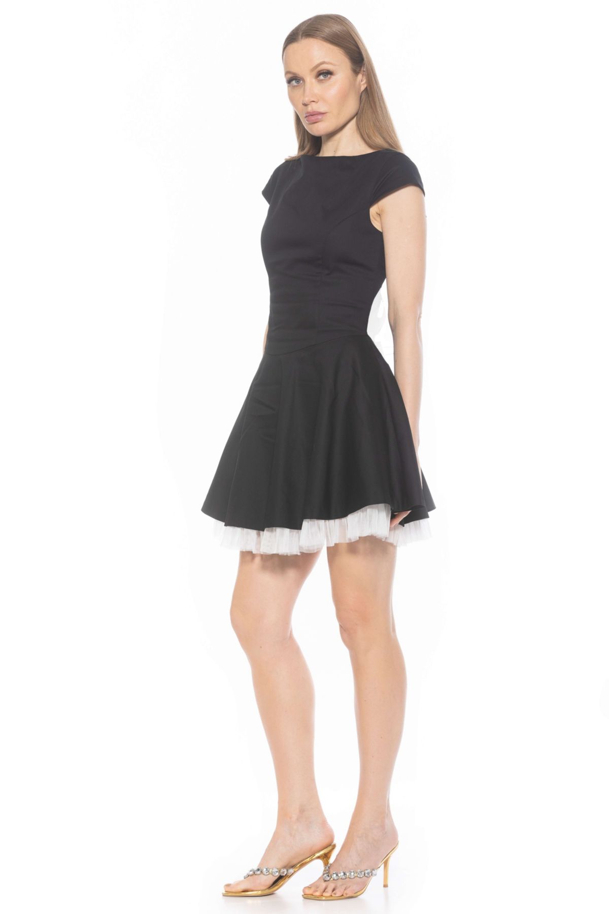 Aleena Boatneck Mini Dress