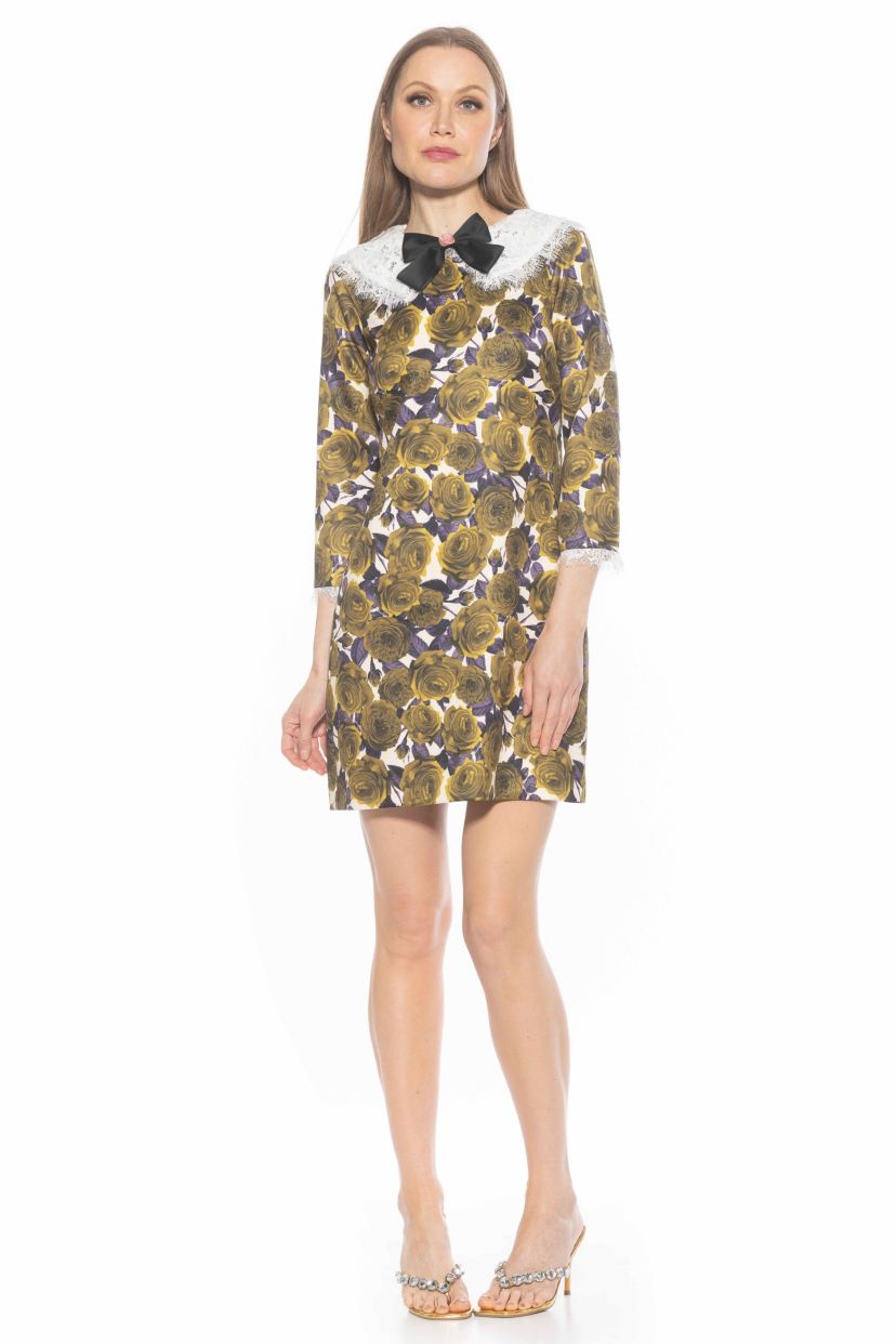 Monique Lace Collar Shift Dress