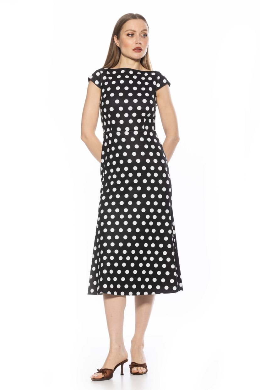 Loreli Boatneck Midi Dress