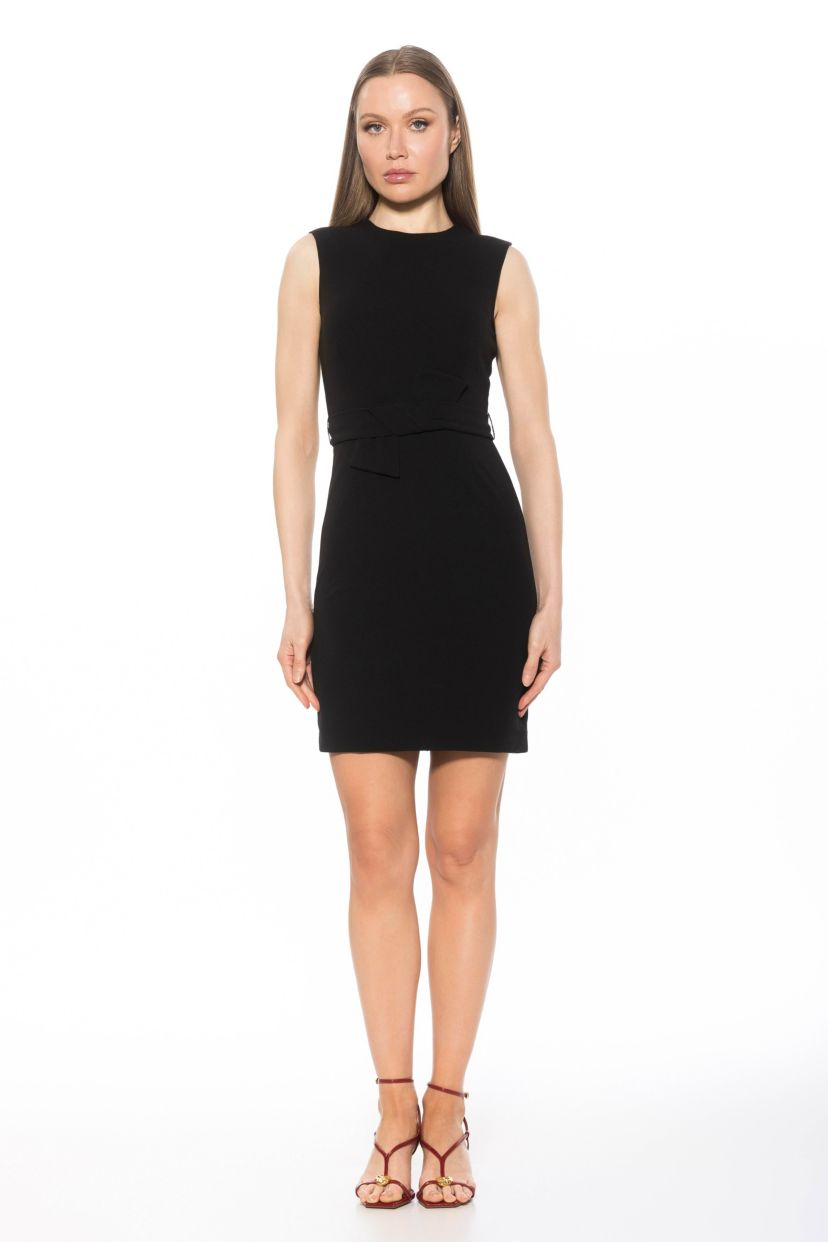 Polene Crewneck Dress With Bow Belt
